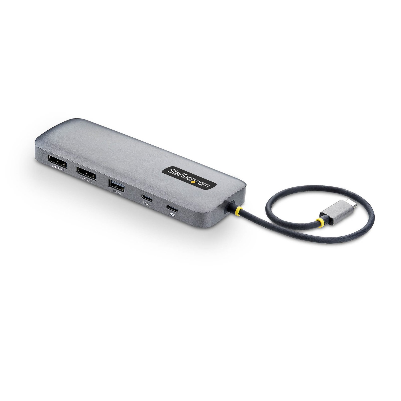 StarTech.com 10-in-1 USB-C to Dual-DisplayPort Multiport Adapter, 100W Power Delivery Charging, 2x 189B-USBC-MULTIPORT