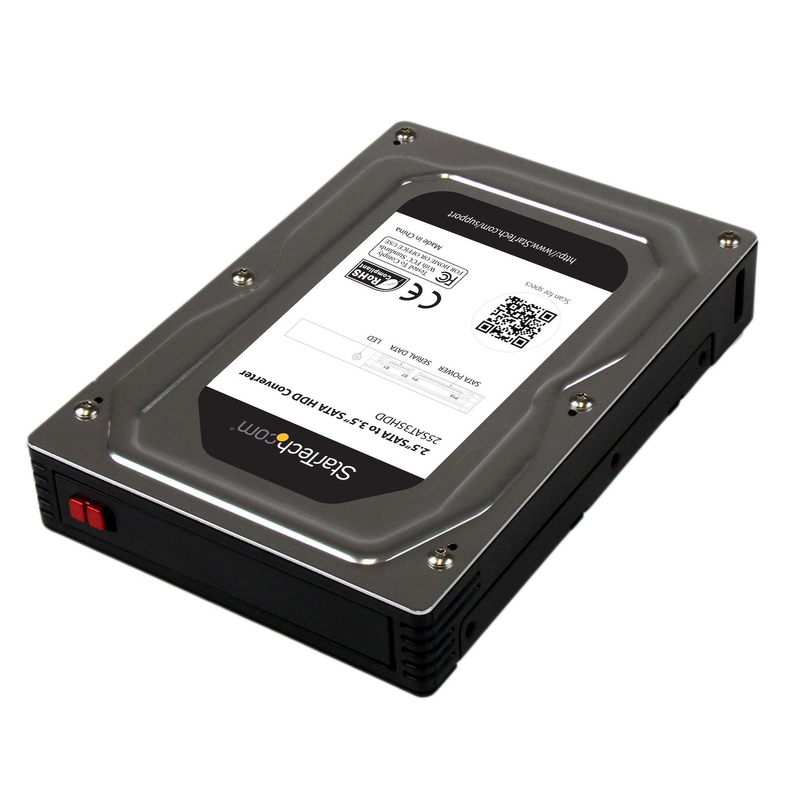StarTech.com 2.5” to 3.5” SATA Aluminum Hard Drive Adapter Enclosure with SSD / HDD Height up 25SAT35HDD