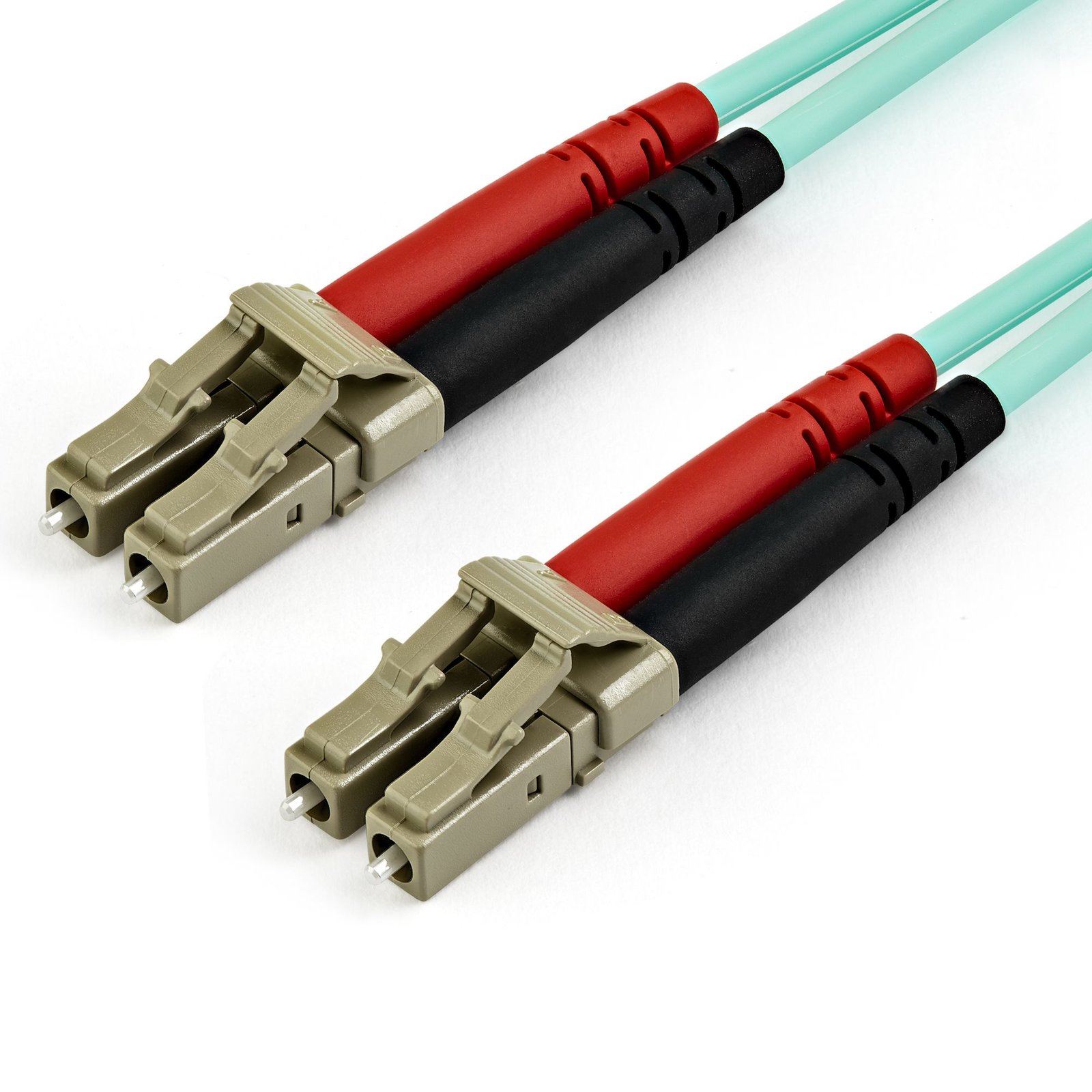 StarTech.com 15m (50ft) LC/UPC to OM4 Multimode Fiber Optic Cable, 50/125µm LOMMF/VCSEL Zipcord 450FBLCLC15