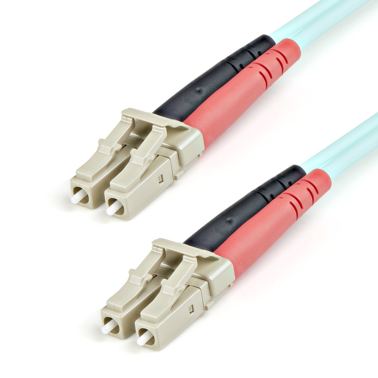 StarTech.com 1m (3ft) LC/UPC to OM3 Multimode Fiber Optic Cable, Full Duplex 50/125µm Zipcord 100G, A50FBLCLC1