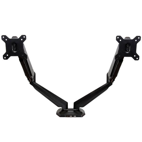 Startech StarTech.com Desk Mount Dual Monitor Arm with USB & Audio, Clamp VESA for up to 32" ARMSLIMDUO