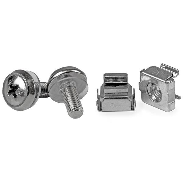 StarTech.com 50-Pack M5 12mm Screws, Square Hole Cage Nuts and Installation Tool, Hardware Mounting CABSCREWM5