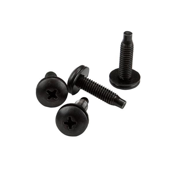 StarTech.com 50-Pack 10-32 19mm Screws,Mounting Screws for 19" or 10" Server Racks, Cabinets and CABSCRWS1032