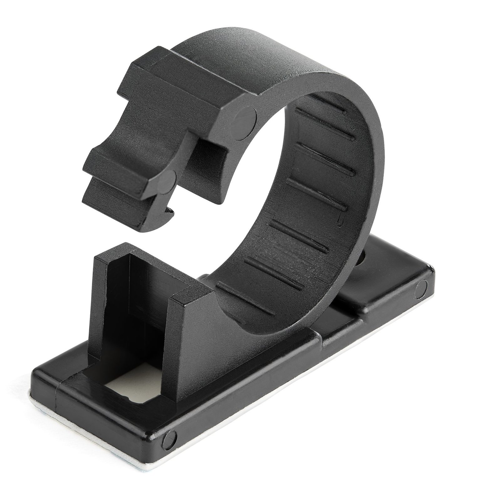 StarTech.com 100 Adhesive Cable Management Clips Black - Network/Ethernet/Office Desk/Computer Cord CBMCC3