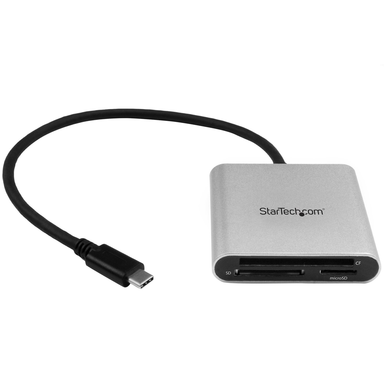 StarTech.com USB 3.0 Flash Memory Multi-Card Reader / Writer with USB-C - SD, microSD, CompactFlash FCREADU3C