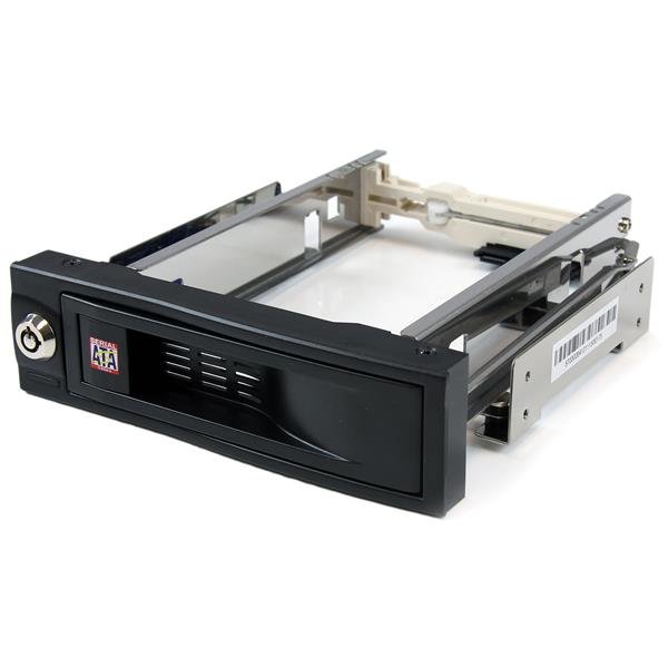 StarTech.com 5.25in Trayless Hot Swap Mobile Rack for 3.5in Hard Drive, TAA-Compliant HSB100SATBK