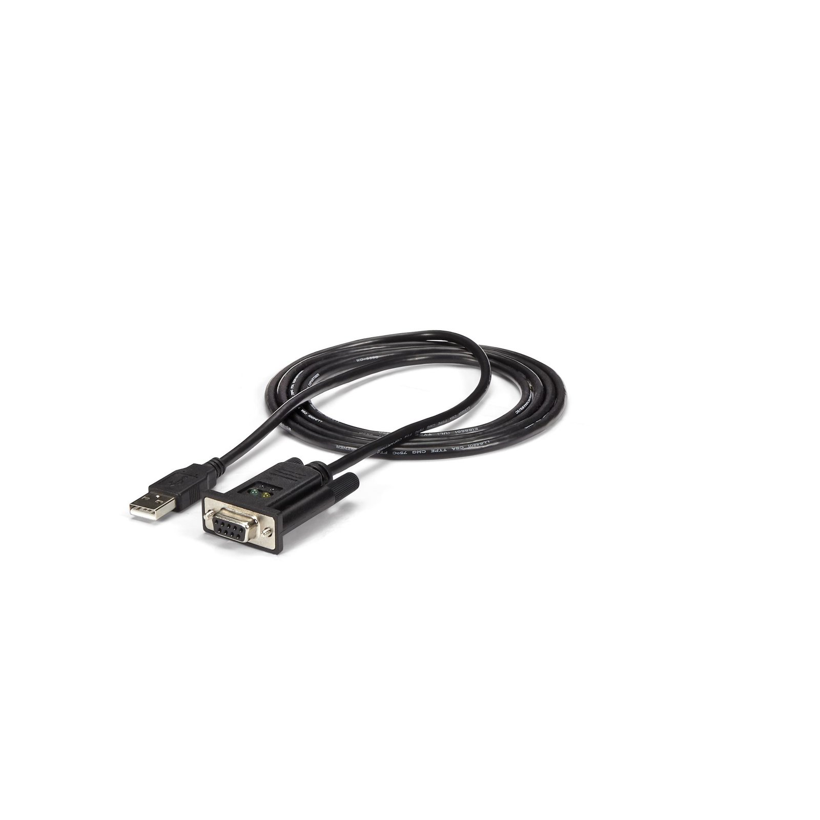 StarTech.com 6ft (1.8m) 1-Port USB to Serial RS232 Adapter, FTDI DB9 DCE Cable, Null Modem, 2.0 - ICUSB232FTN