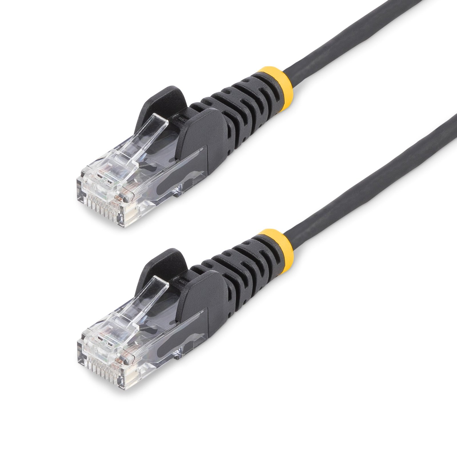Startech StarTech.com 30ft Black Slim CAT6 Ethernet Cable, Snagless, 100W PoE, UTP, LSZH, 28AWG N6PAT30BLKS