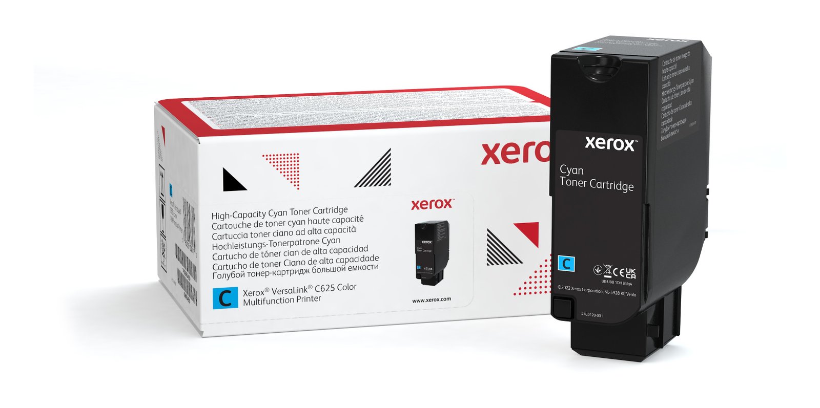 Xerox Genuine ® VersaLink® C625 Color Multifunction Printer Cyan High capacity Toner Cartridge 006R04637