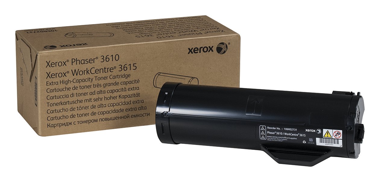 Xerox Genuine Phaser® 3610, WorkCentre® 3615 Black Extra High capacity Toner Cartridge (25300 106R02731