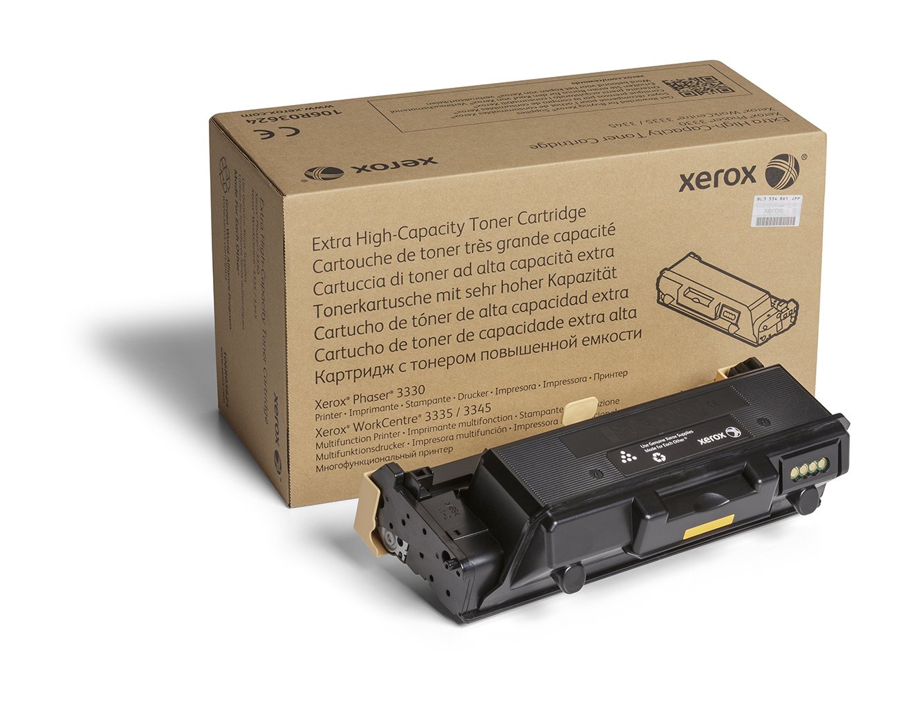 Xerox Genuine Phaser® 3330, WorkCentre® 3300 Series Black Extra High capacity Toner Cartridge 106R03624