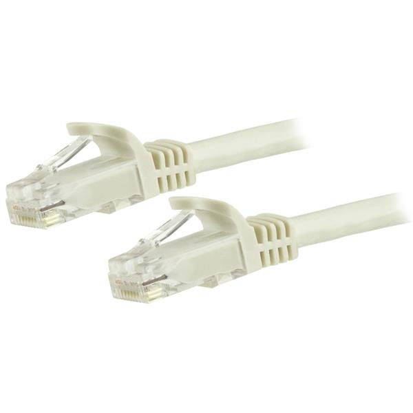 StarTech.com 6in CAT6 Ethernet Cable - White CAT 6 Gigabit Wire -250MHz 100W PoE RJ45 UTP N6PATCH6INWH