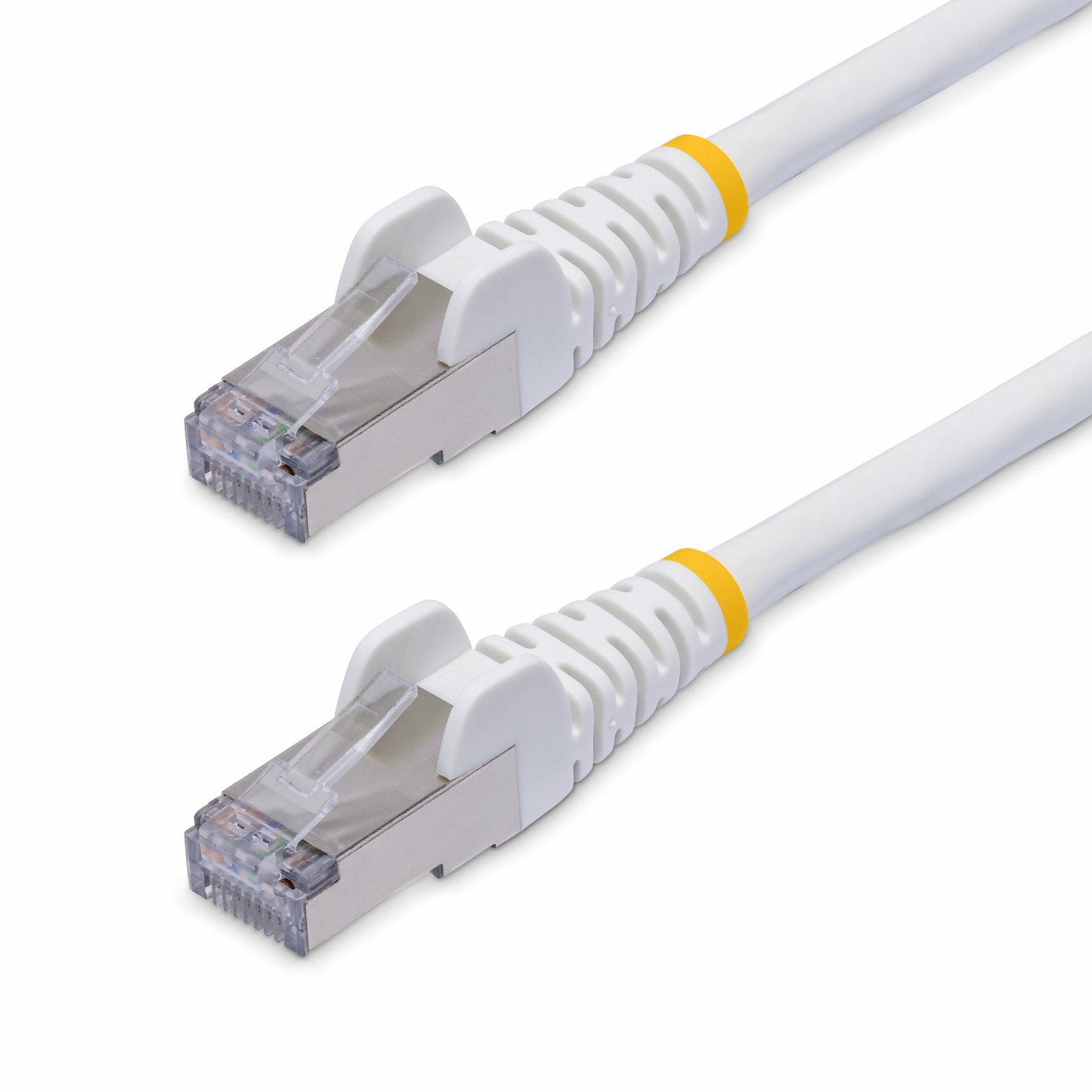 StarTech.com 1ft White CAT8 Ethernet Cable, Snagless RJ45, 25G/40G, 2000MHz, 100W PoE++, S/FTP, NLWH-1F-CAT8-PATCH