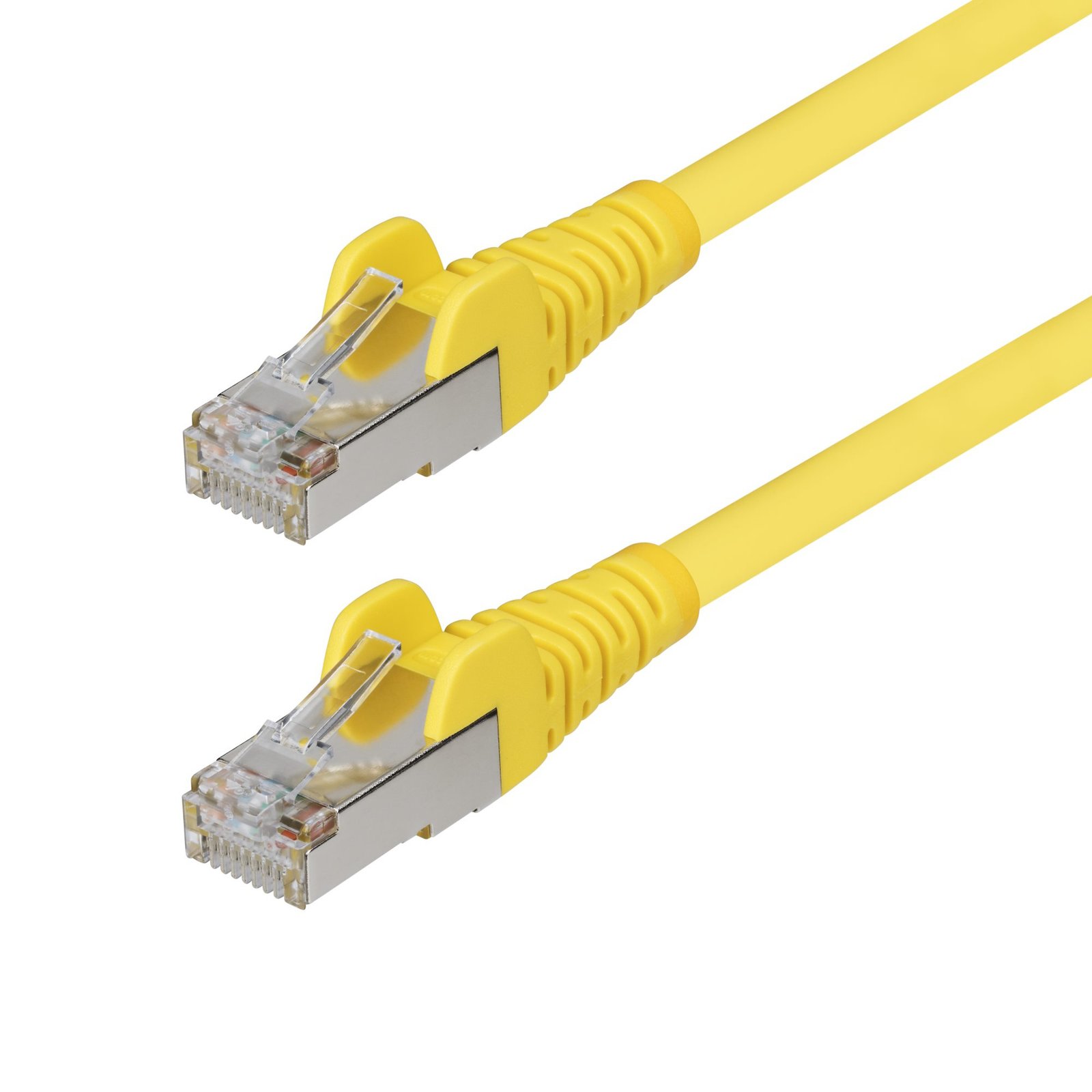 StarTech.com 1ft Yellow CAT6a Ethernet Cable, Snagless RJ45, 10GbE, 100W PoE++, S/FTP, LSZH, 27AWG NLYL-1F-CAT6A-PATCH