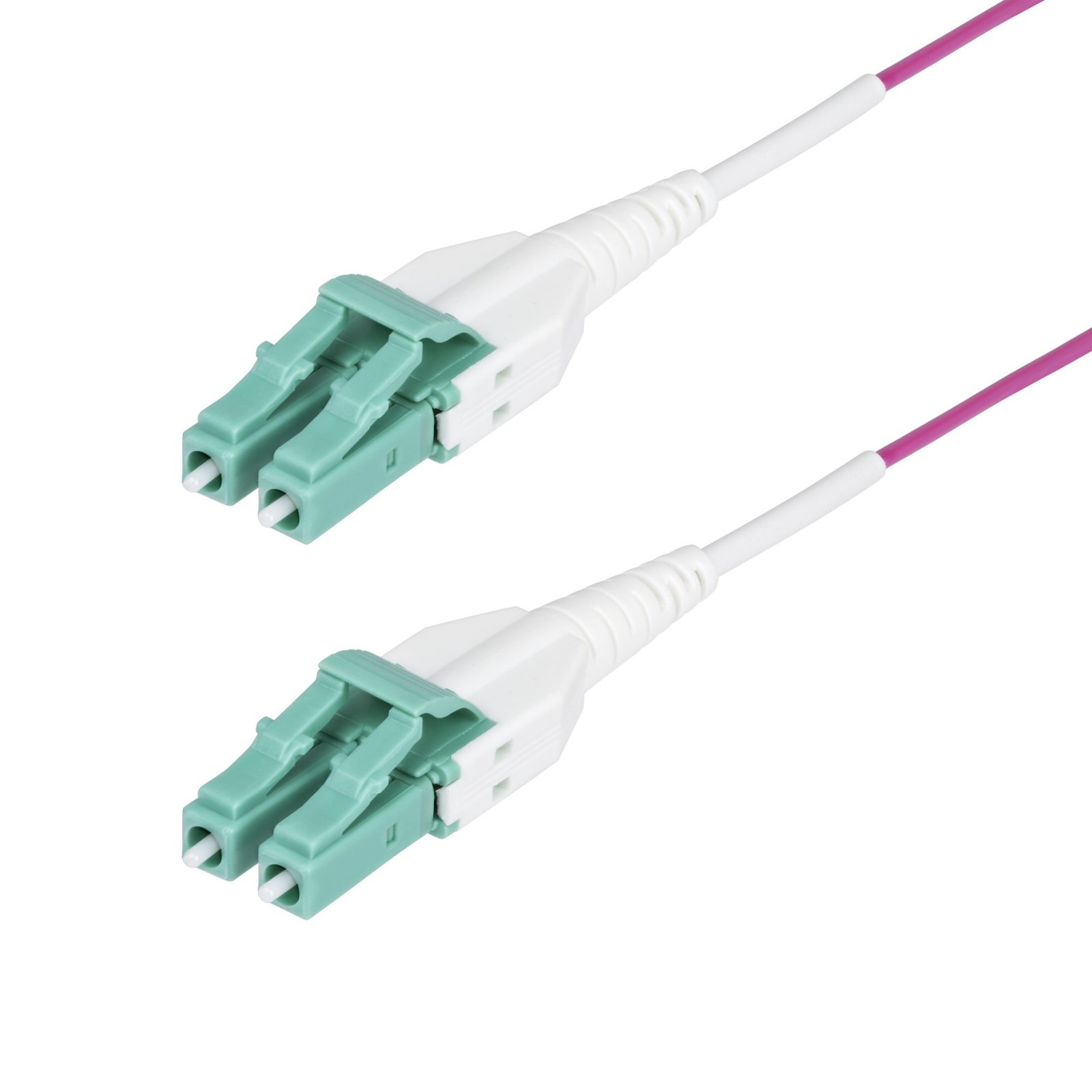 StarTech.com 2m (6ft) LC to (UPC) OM4 Multimode Fiber Optic Cable, Erika Violet, 50/125µm, OM4RLCLC2M