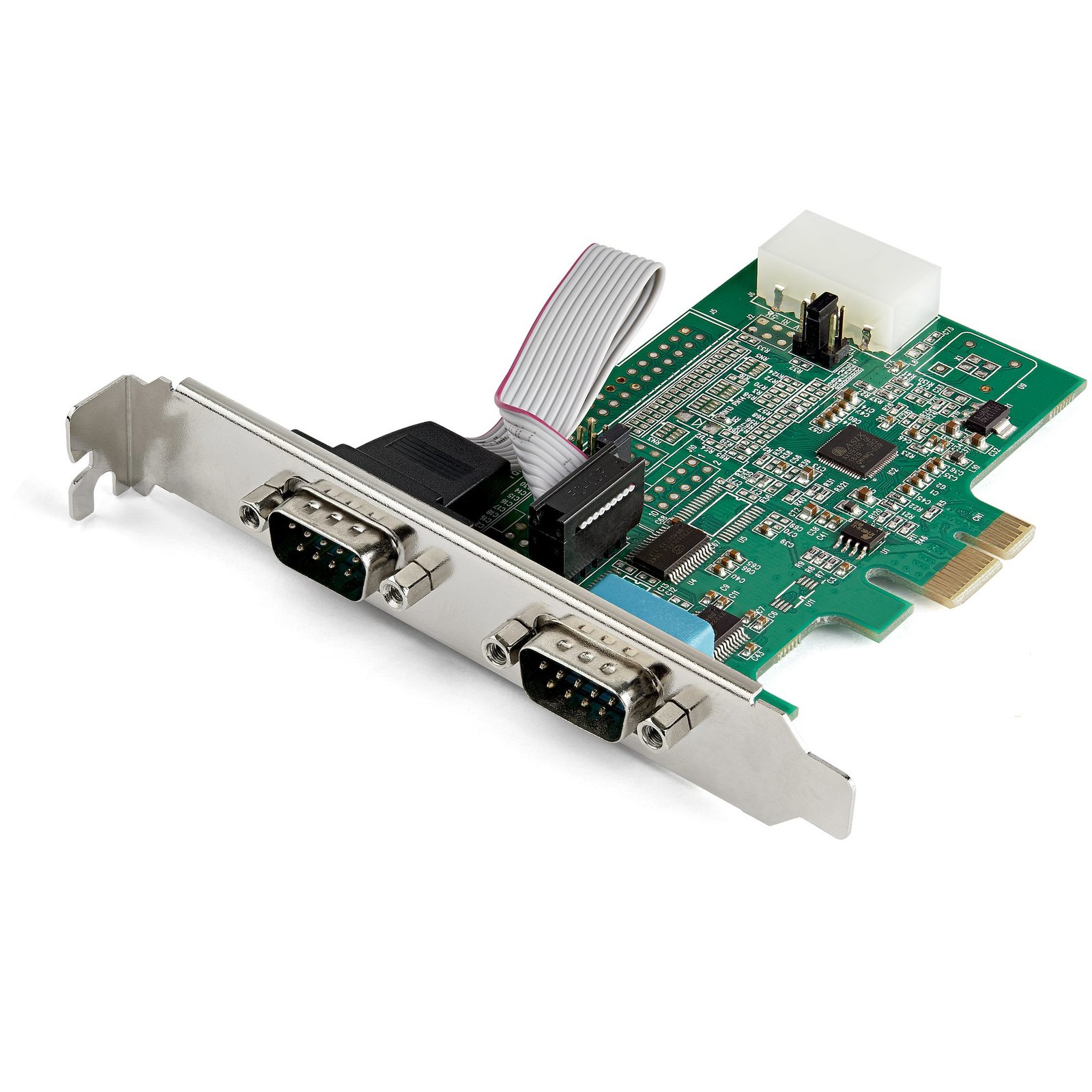 StarTech.com 2-port PCI Express RS232 Serial Adapter Card - PCIe Host Controller - to Dual DB9 - PEX2S953