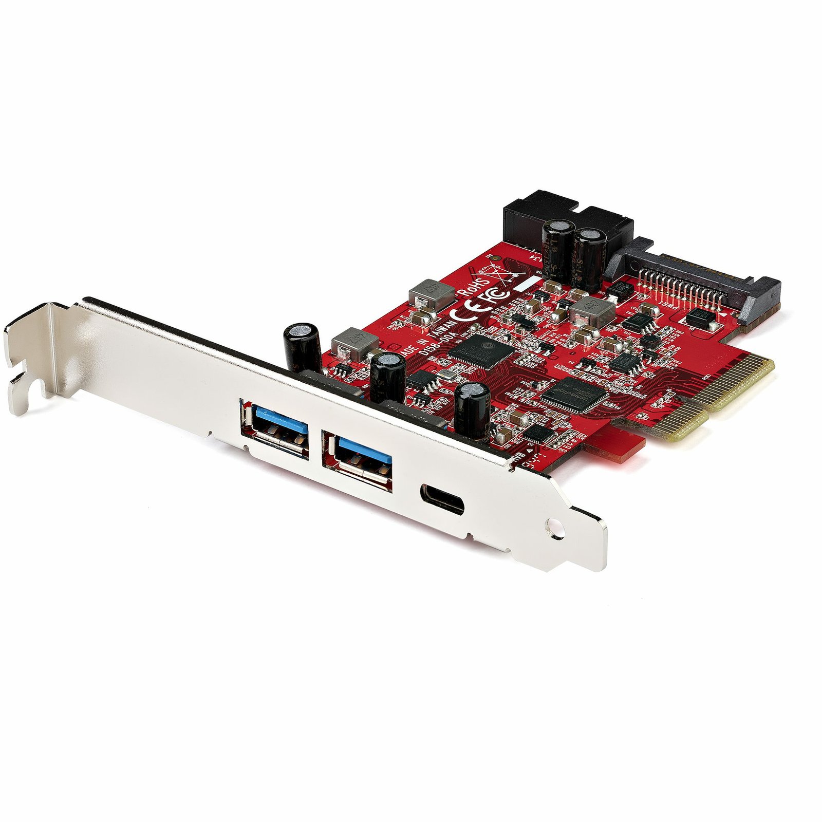 StarTech.com 5-Port USB PCIe Card - 10Gbps 3.2 Gen 2 w/ 1x USB-C & 2x USB-A - Port IDC (Internal PEXUSB312A1C1H