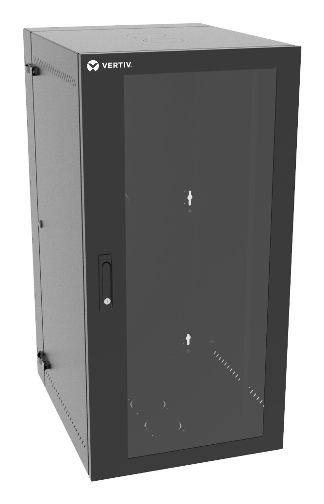 Vertiv Liebert Rack 25U 4 Post | Vertical | Wall Mount | 1219.2mmx457.2mmx533.4mm (HxWxD) | Open | VR1020