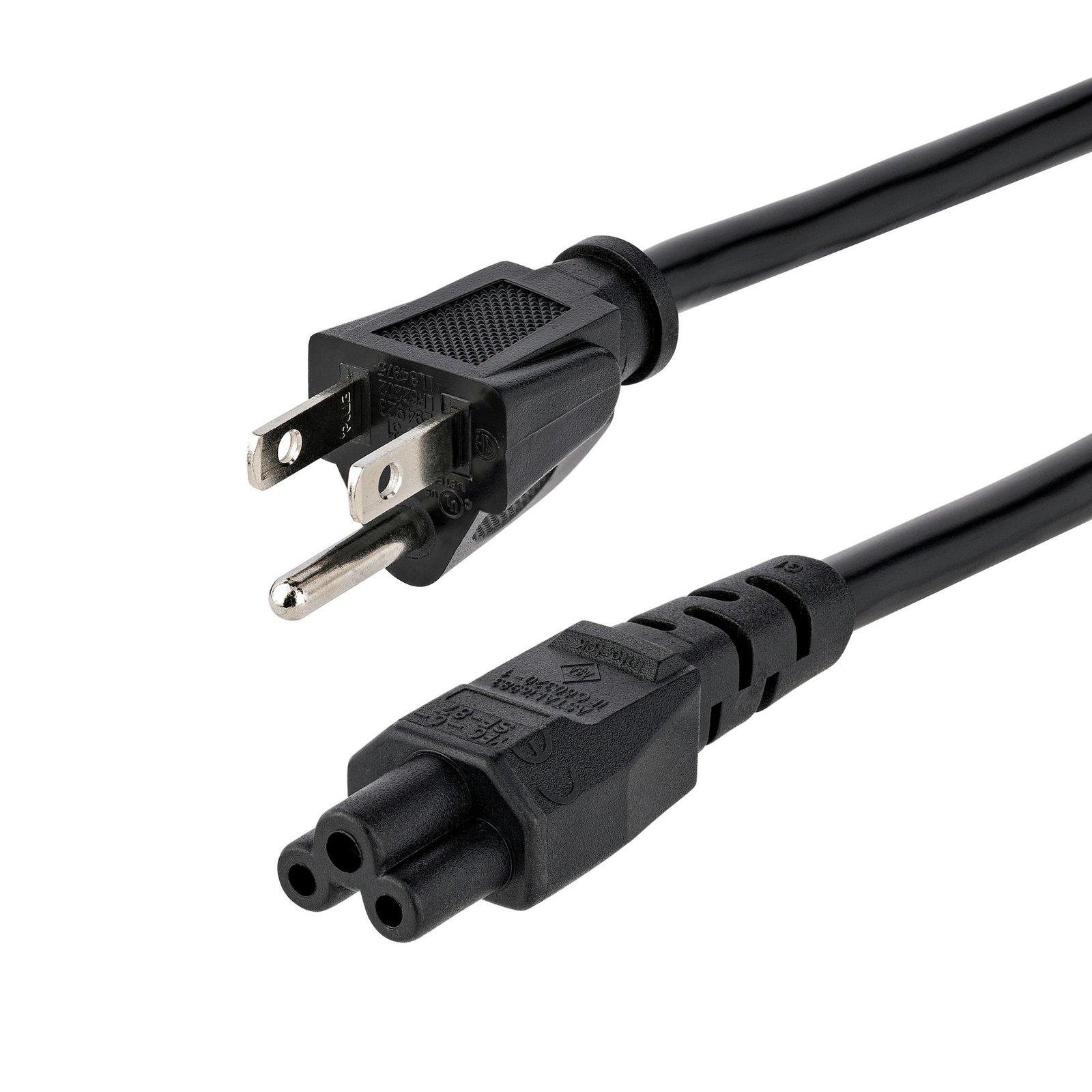 Startech StarTech.com 6ft (1.8m) Laptop Power Cord, NEMA 5-15P to C5 (Clover Leaf), 10A 125V, PXT101NB3S
