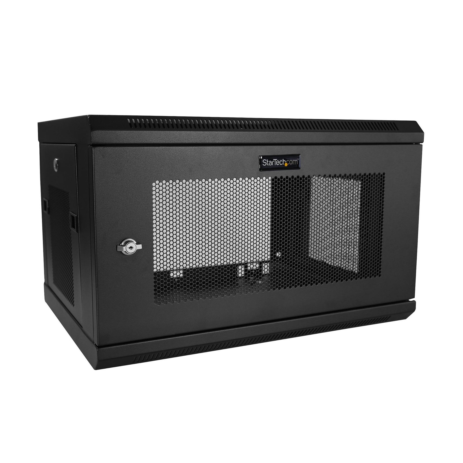 StarTech.com 2-Post 6U Wall Mount Network Cabinet with 1U Shelf, 19" Wall-Mounted Server Rack for RK616WALM