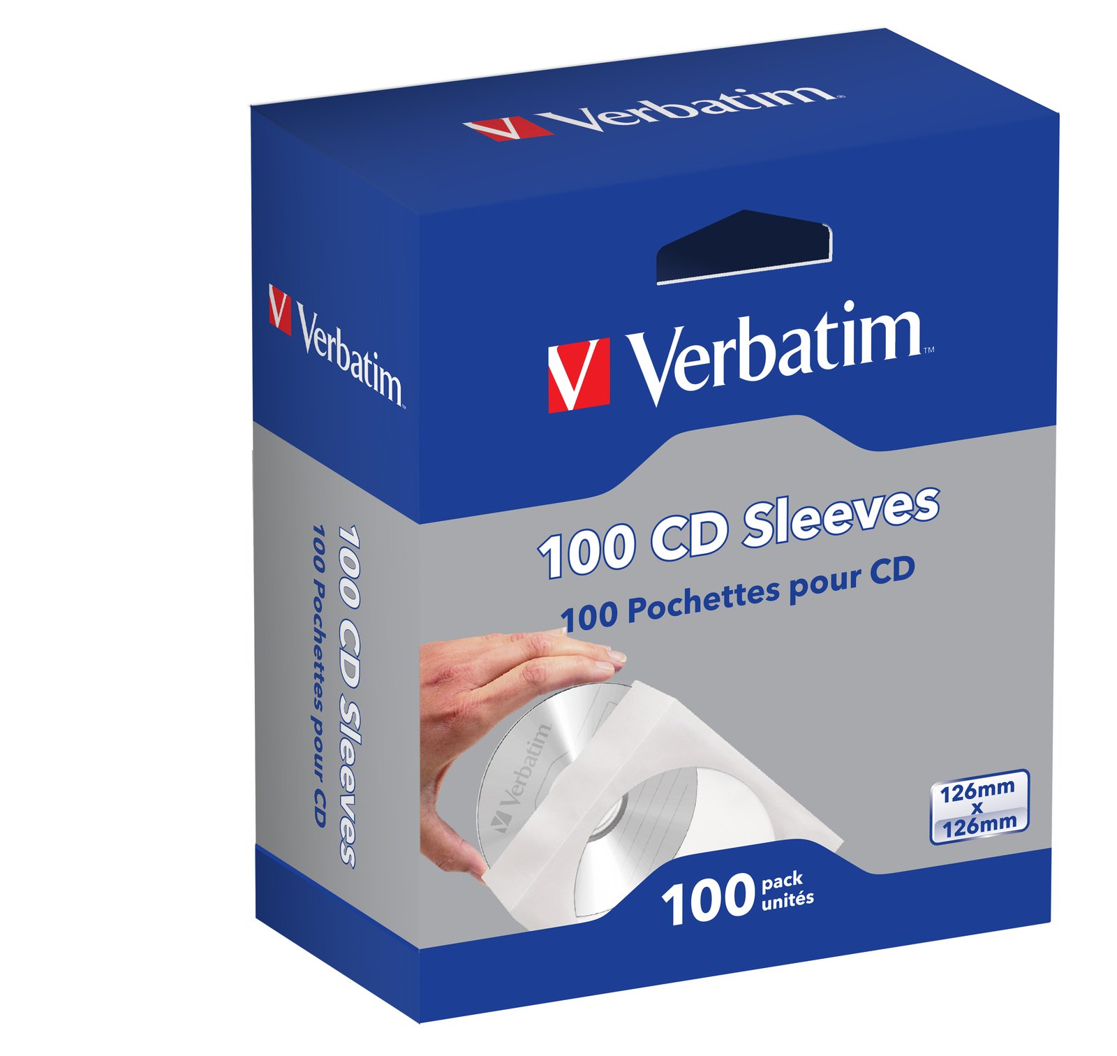 Verbatim CD Sleeves (Paper) 100pk 49976