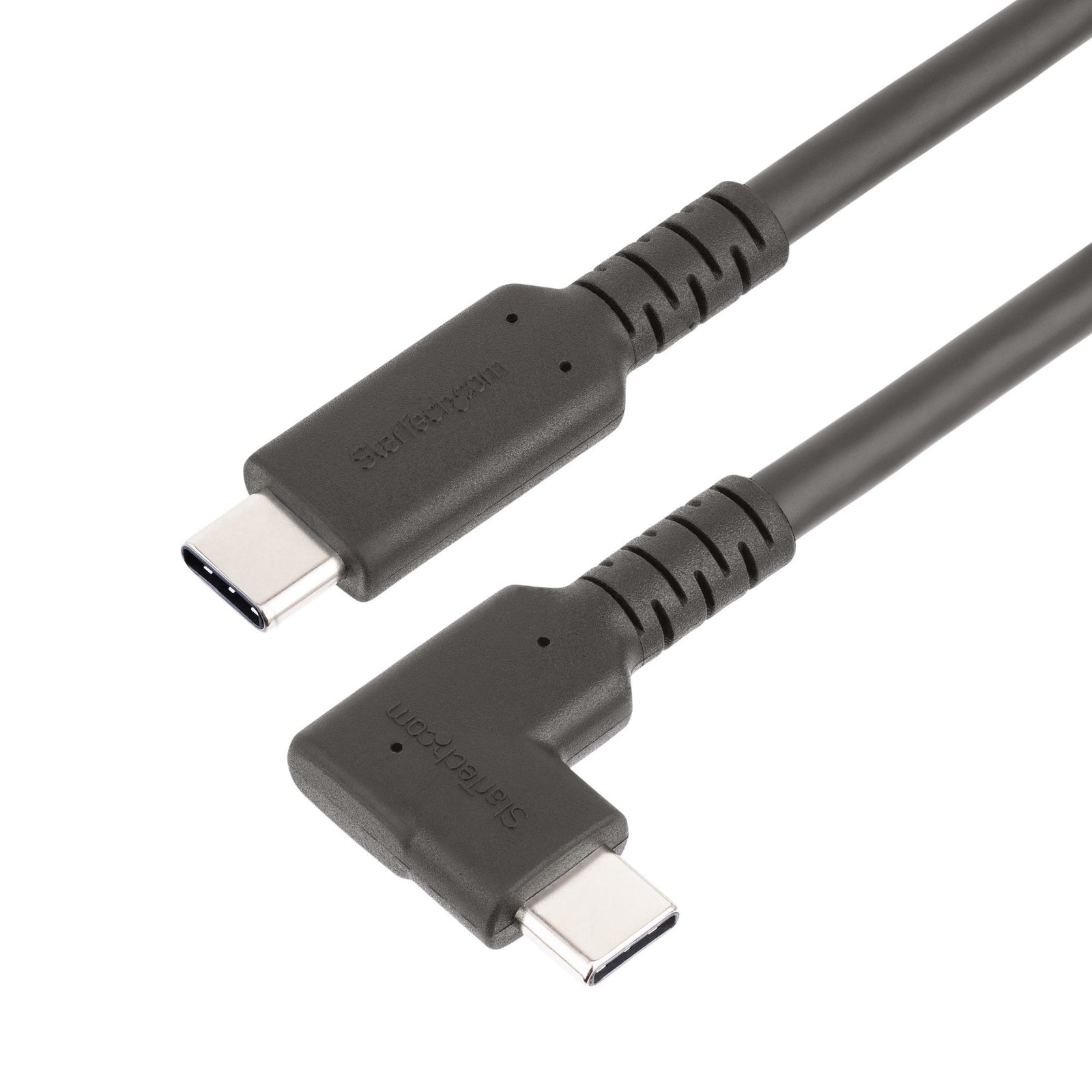StarTech.com 6.6ft (2m) USB-C Cable, Right-Angled, USB 5Gbps, 100W (5A) Power Delivery, 4K 60Hz DP RUSB315CC2MBR