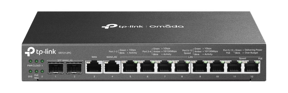 TP-Link Omada 3-in-1 Gigabit VPN Router ER7212PC
