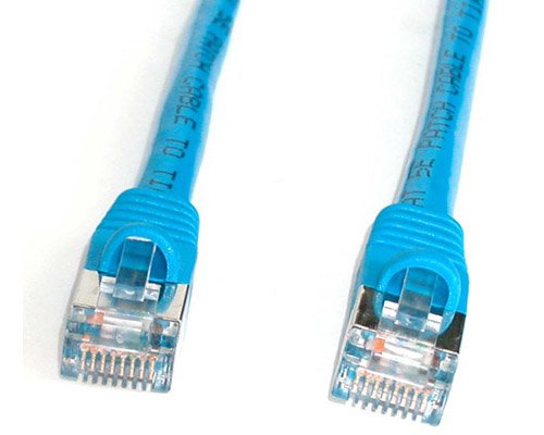 StarTech.com 10 ft Cat5e Blue Snagless Shielded RJ45 STP Cat 5e Patch Cable - 10ft Cord S45PATCH10BL
