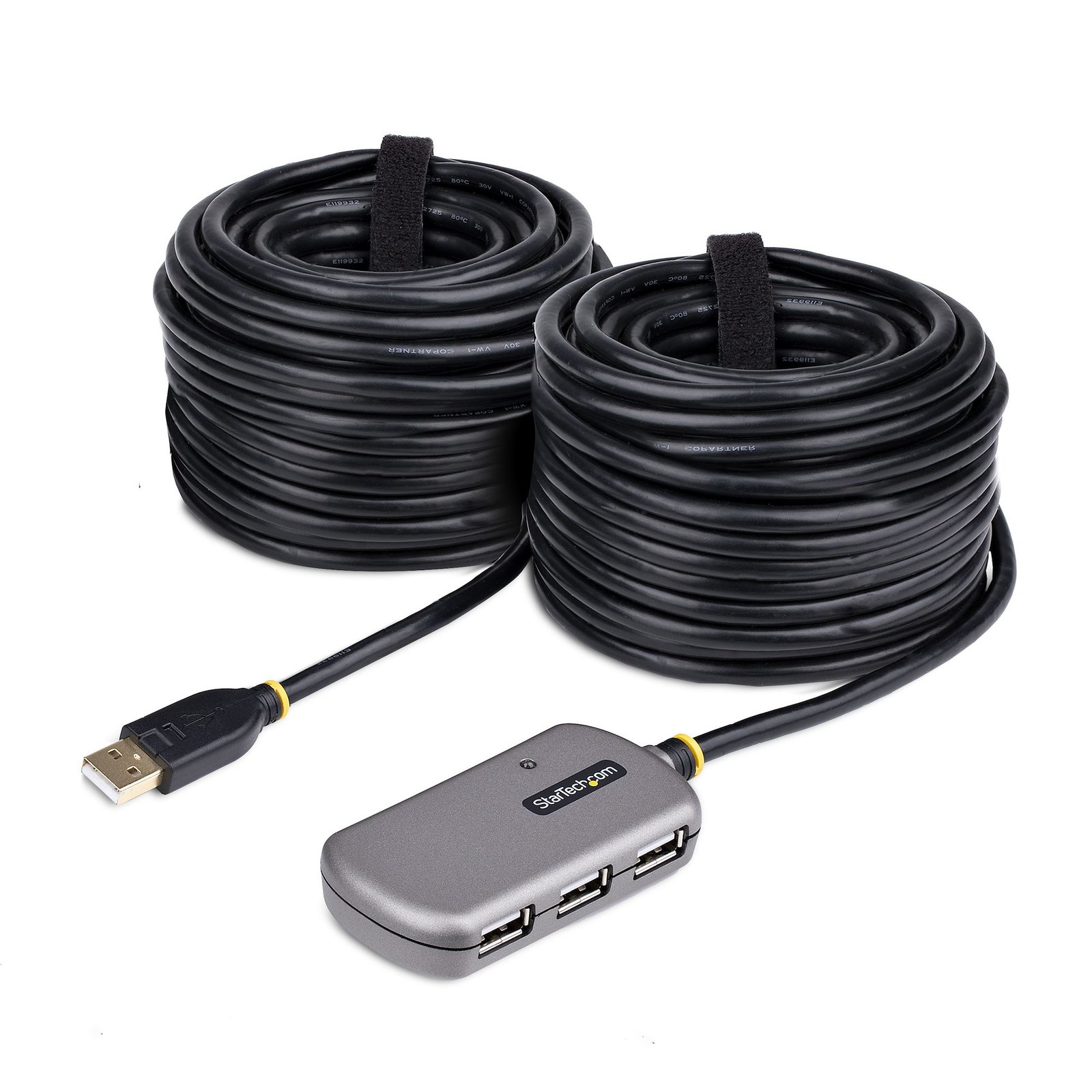 StarTech.com USB Extender Hub, 24m 2.0 Extension Cable with 4-Port USB-A Active/Bus Powered U02442-USB-EXTENDER