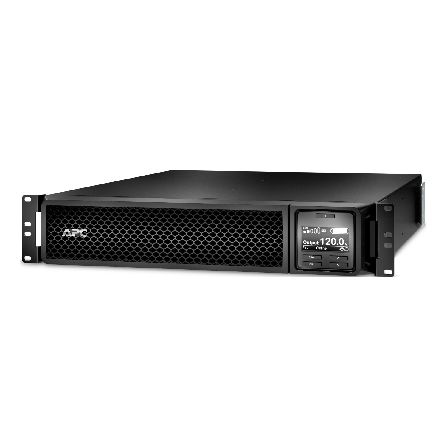 APC by Schneider Electric Smart-UPS On-Line, 2200VA, Rackmount 2U, 120V, 6x 5-20R+1x L5-20R NEMA SRT2200RMXLA-NC