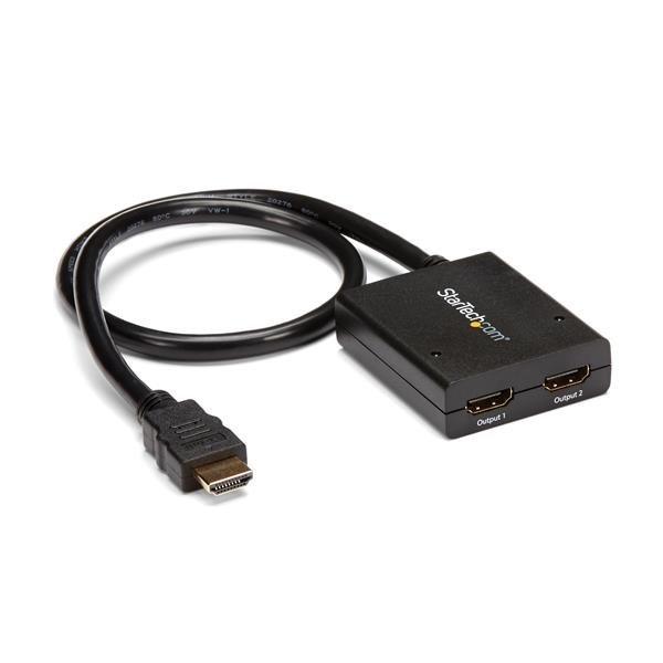 Startech StarTech.com 4K HDMI 2-Port Video Splitter – 1x2 – Powered by USB or Power Adapter – 30Hz ST122HD4KU