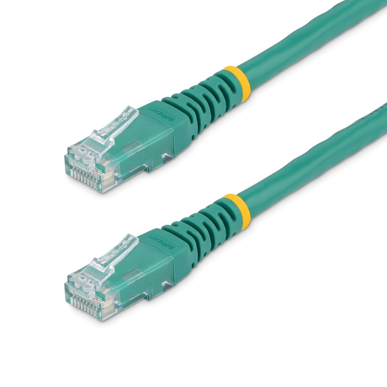 StarTech.com 7ft CAT6 Ethernet Cable - Green CAT 6 Gigabit Wire -250MHz 100W PoE RJ45 UTP Molded C6PATCH7GN