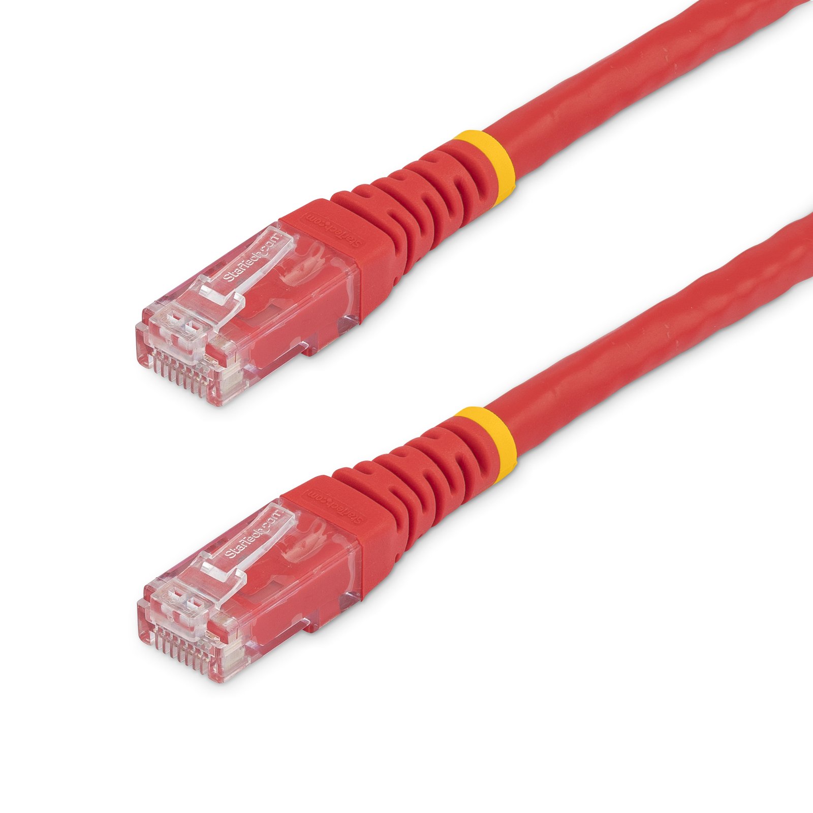 StarTech.com 5ft CAT6 Ethernet Cable - Red CAT 6 Gigabit Wire -250MHz 100W PoE RJ45 UTP Molded C6PATCH5RD