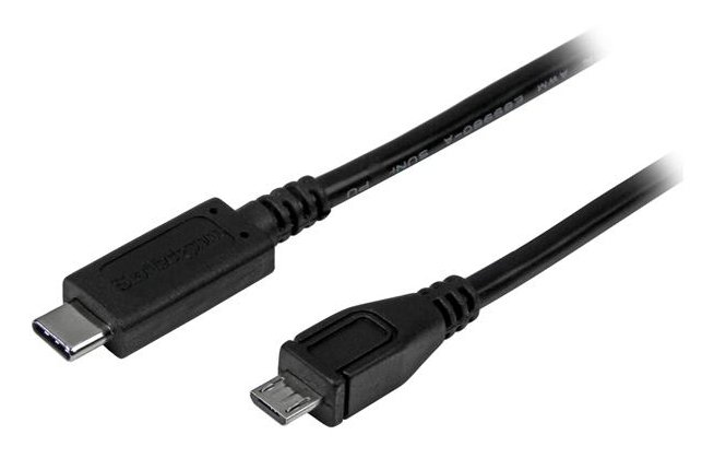 StarTech.com 3ft (1m) USB-C to Micro USB-B Cable, Data Cord, USB 2.0, C Micro-B Transfer USB2CUB1M