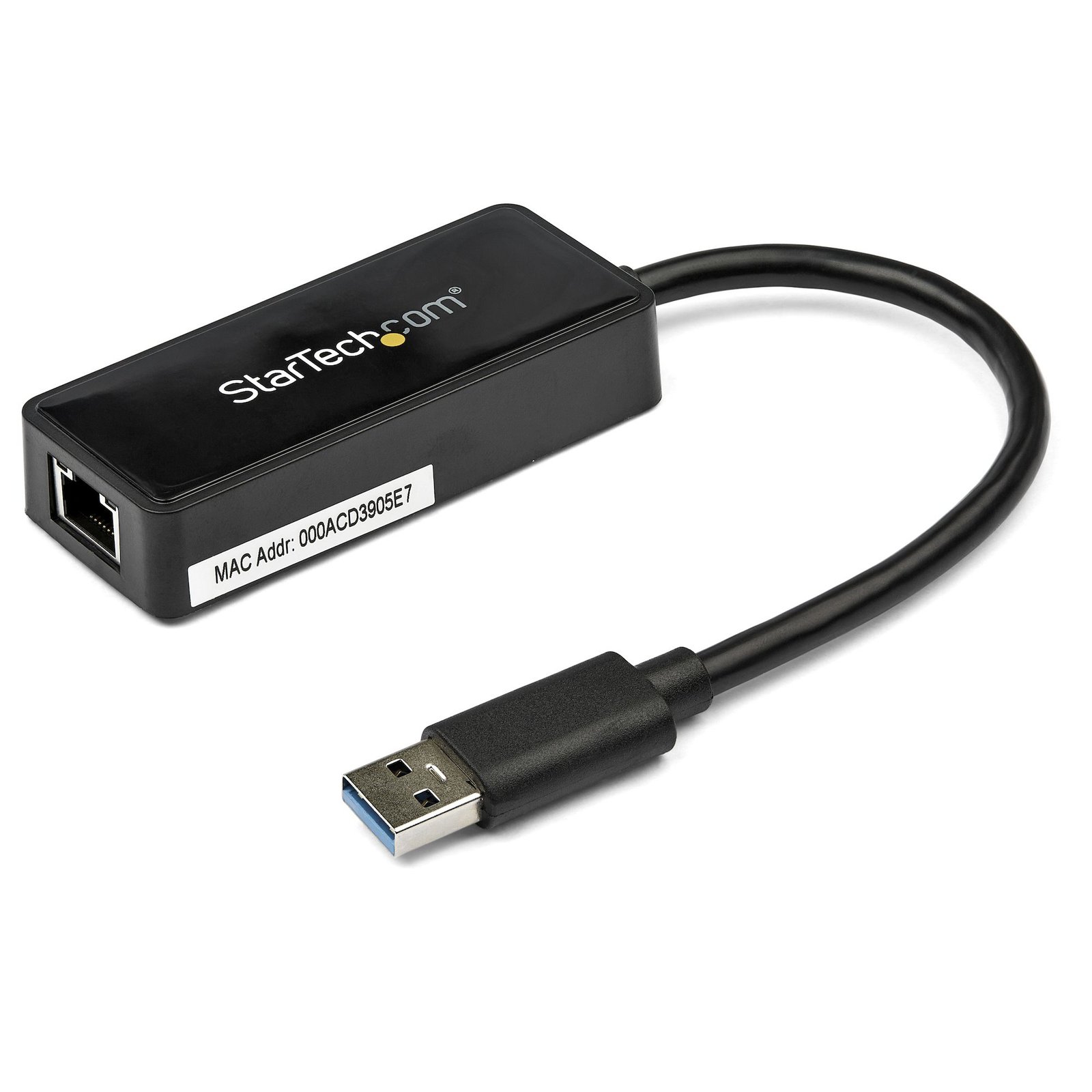 StarTech.com USB 3.0 Ethernet Adapter, Network NIC with Port, to RJ45, Passthrough USB31000SPTB