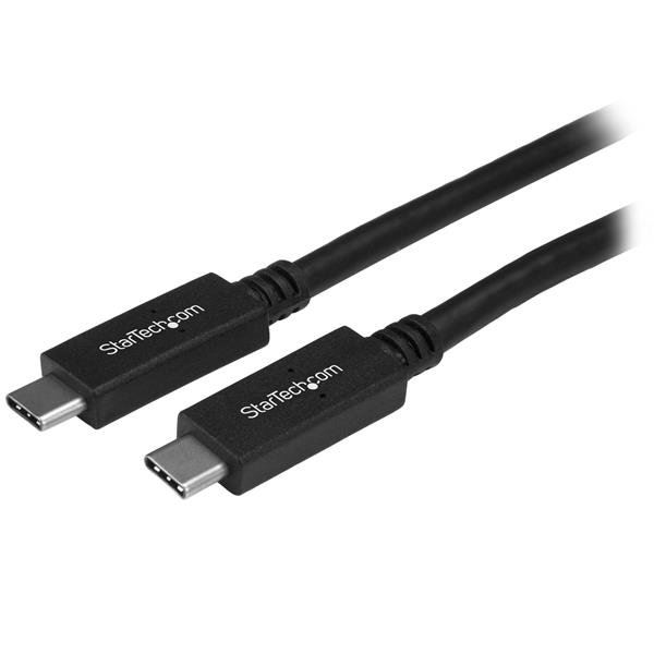 StarTech.com 3ft (1m) USB-C Cable, USB 5Gbps, 60W (3A) Power Delivery, 4K 60Hz DP Alt Mode, TPE USB315CC1M