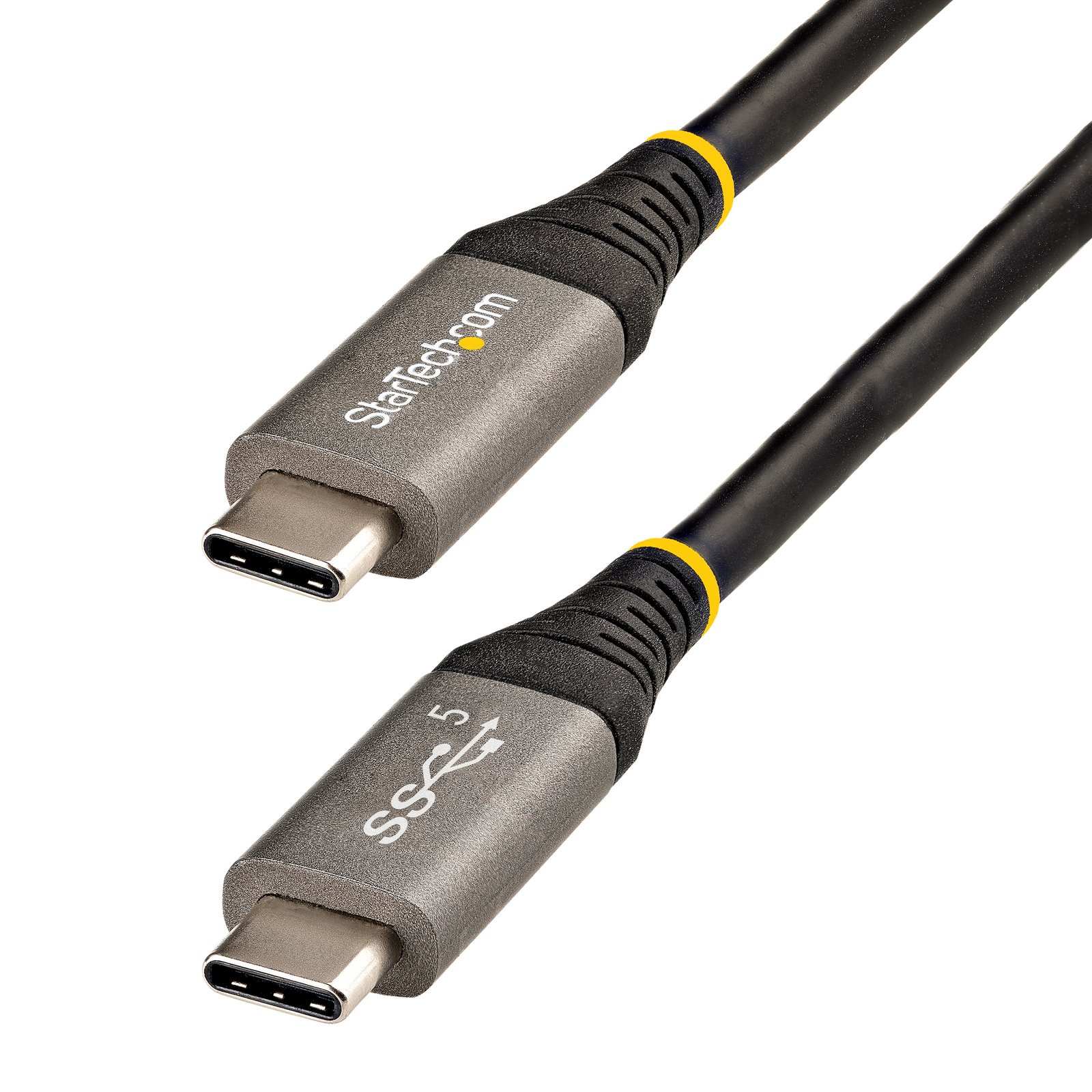 StarTech.com 6.6ft (2m) USB-C Cable, USB 5Gbps, 100W (5A) Power Delivery, 4K 60Hz DP Alt Mode, TPE USB315CCV2M
