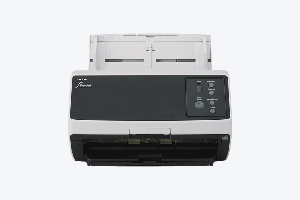 Ricoh FI-8150U ADF + Manual feed scanner 600 x DPI A4 Black, White PA03810-B155