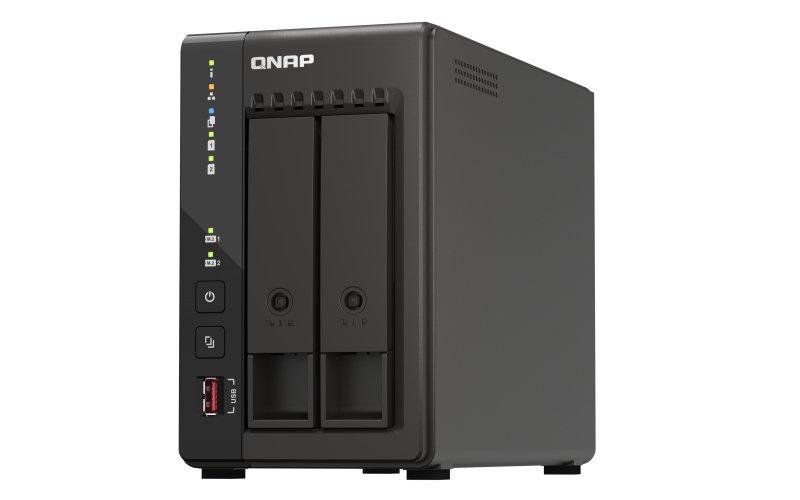 QNAP TS-253E NAS Tower Intel® Celeron® J6412 8 GB 0 TB Turbo System Black TS-253E-8G-US