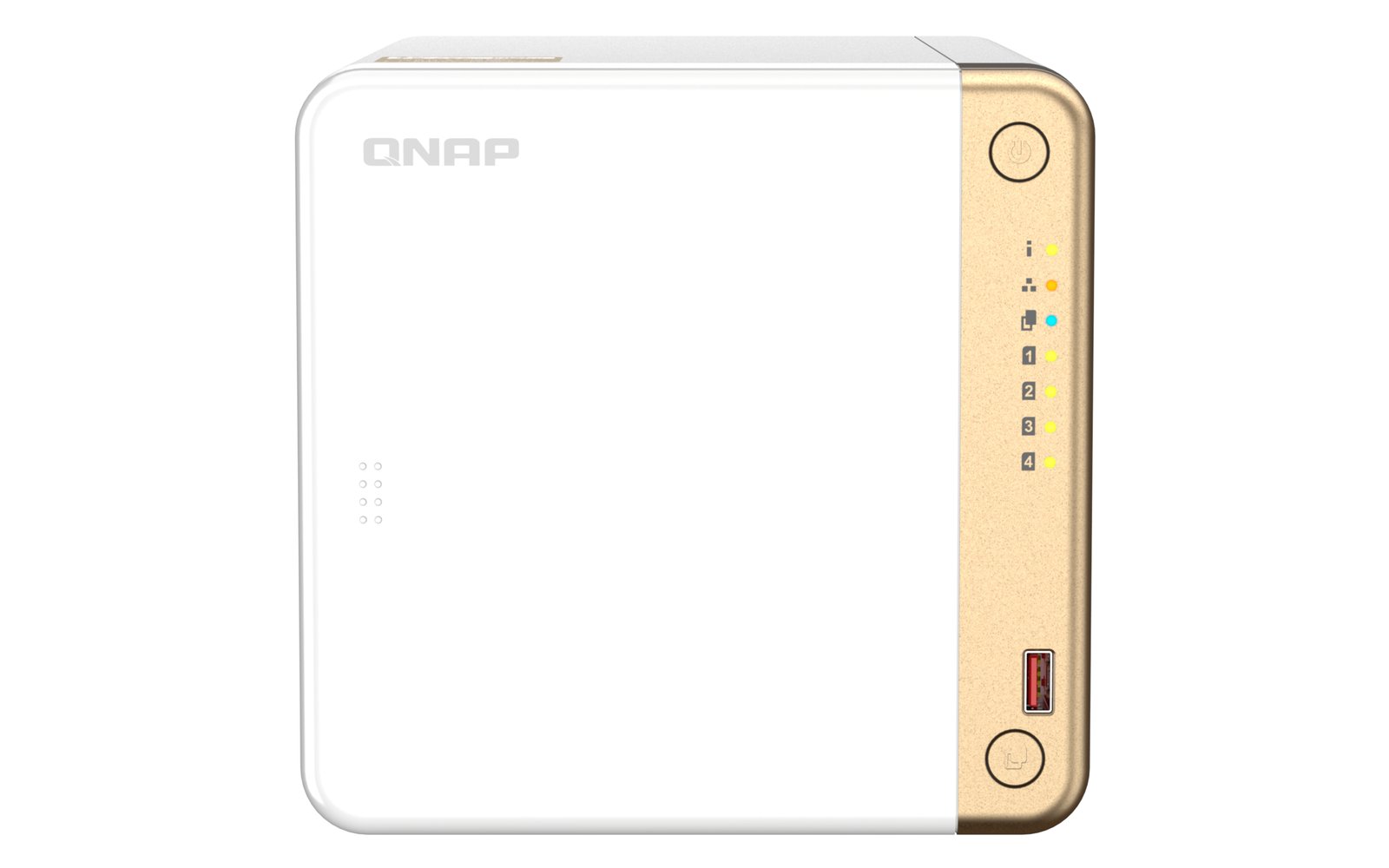 QNAP TS-462-4G NAS Tower Intel® Celeron® N4505 4 GB DDR4 0 TB QTS White TS-462-4G-US