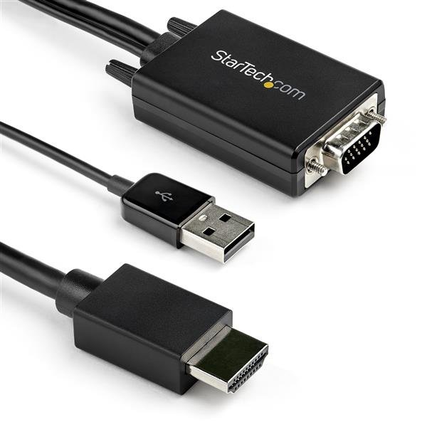 Startech StarTech.com 2m VGA to HDMI Converter Cable with USB Audio Support & Power - Analog VGA2HDMM2M