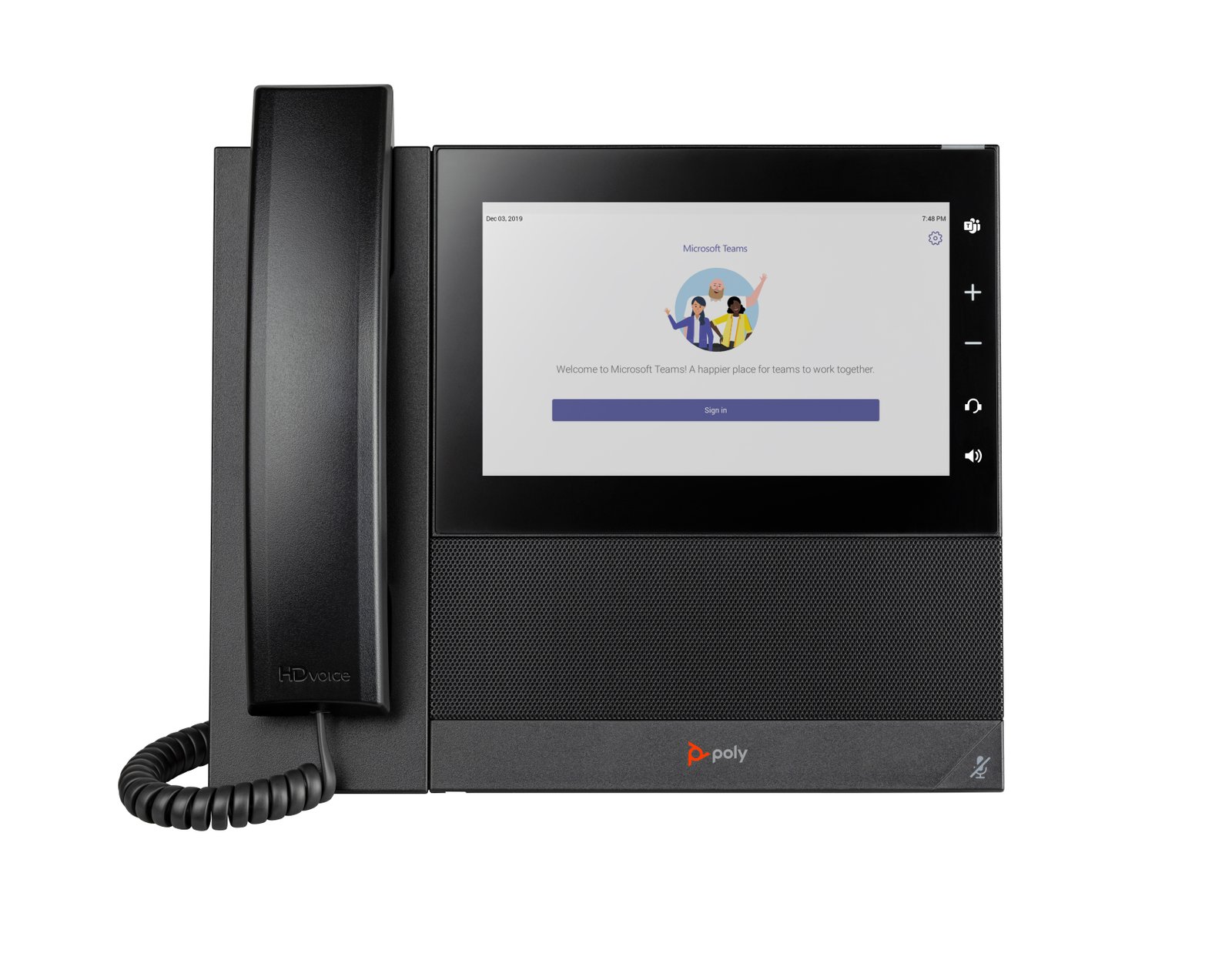 HP Poly CCX 600 Business Media Phone for Microsoft Teams and PoE-enabled GSA/TAA 849A8AA