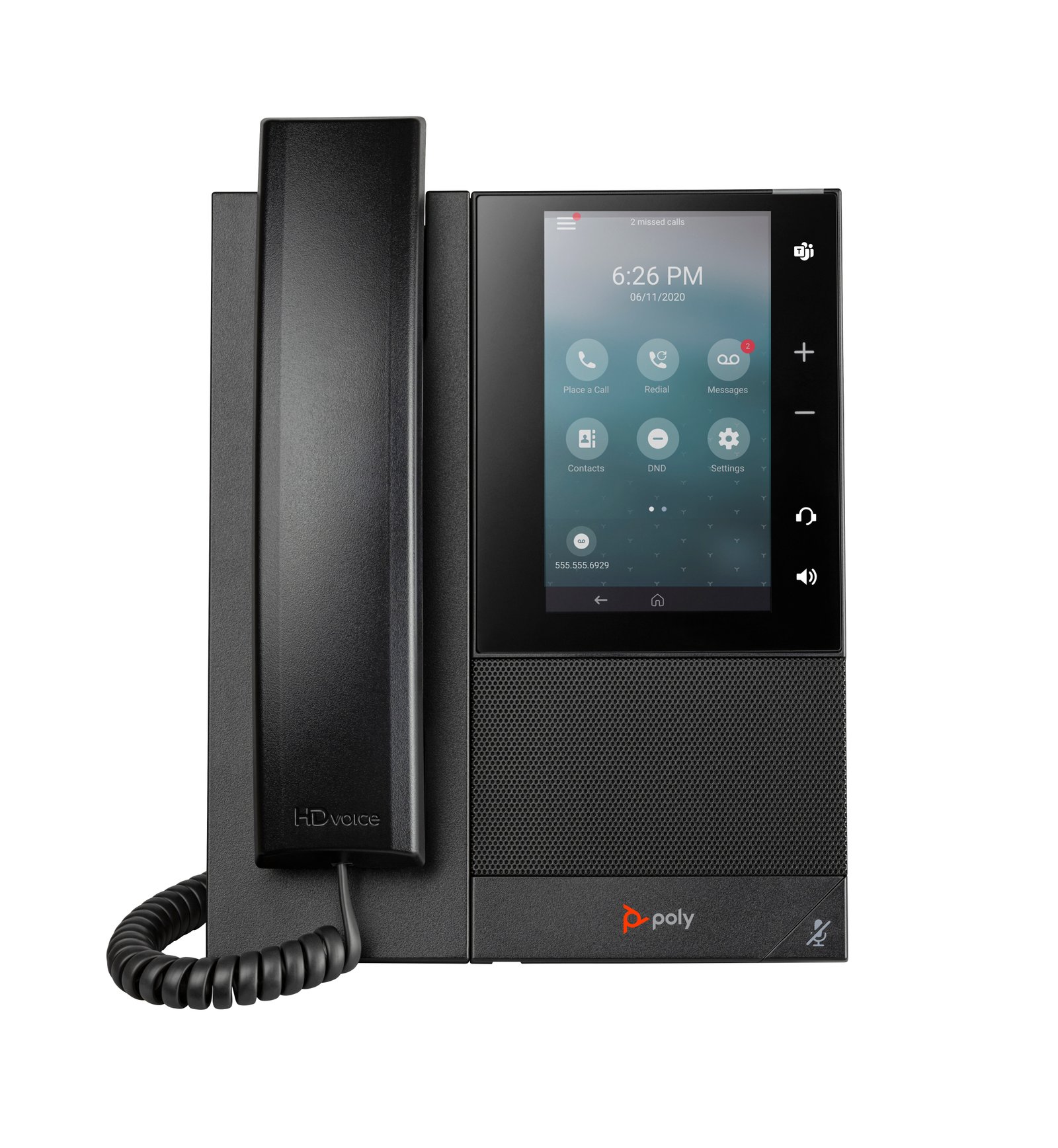 HP Poly CCX 500 Business Media Phone with Open SIP and PoE-enabled GSA/TAA 849B5AA