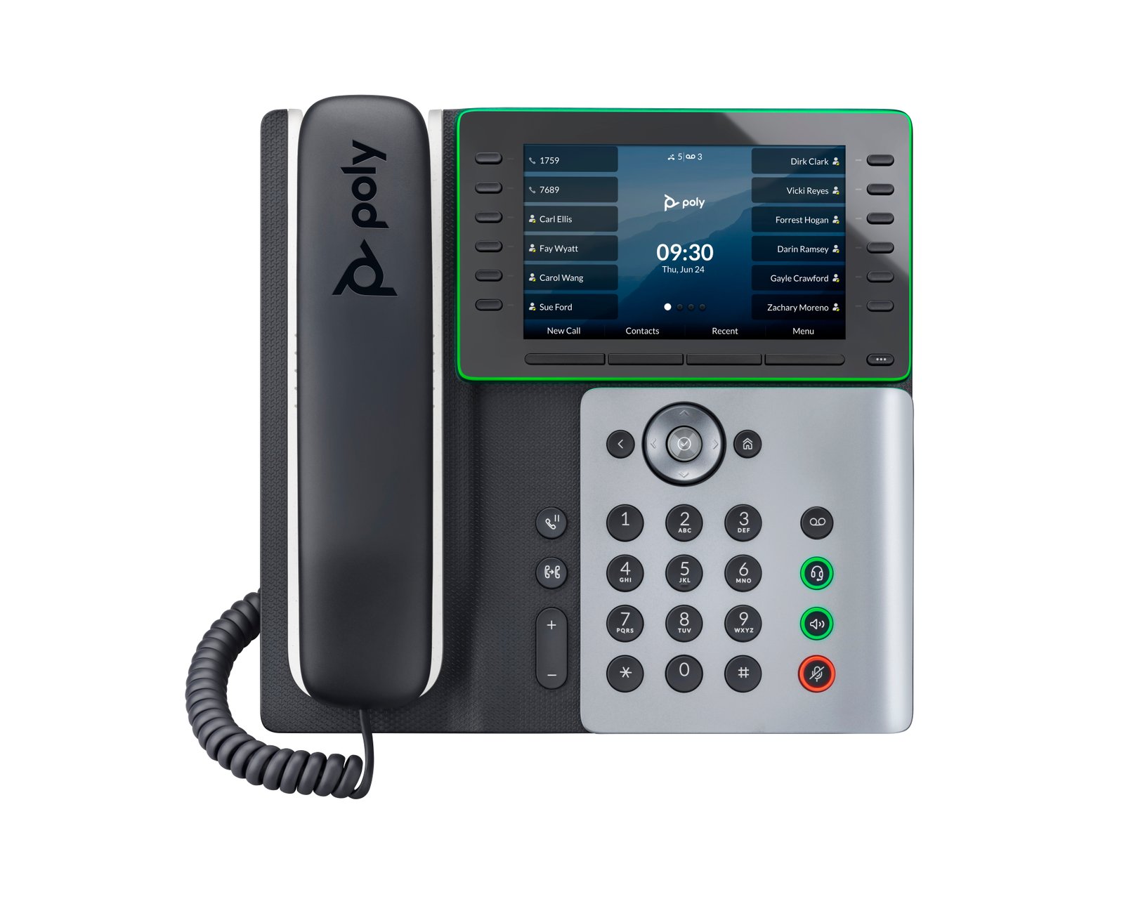 HP Poly Edge E550 IP Phone and PoE-enabled 82M91AA