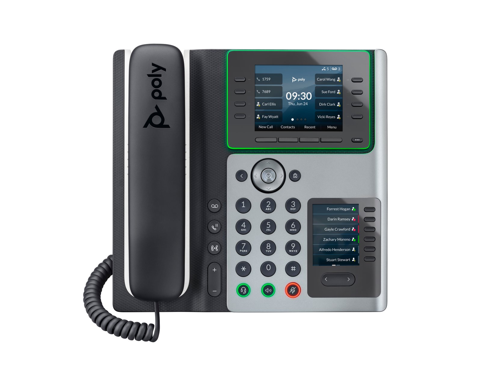 HP Poly Edge E450 IP Phone and PoE-enabled 82M90AA