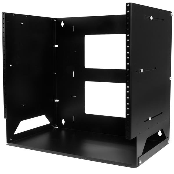 Startech StarTech.com 2-Post 8U Open Frame Wall Mount Network Rack with Built-in Shelf, Data WALLSHELF8U