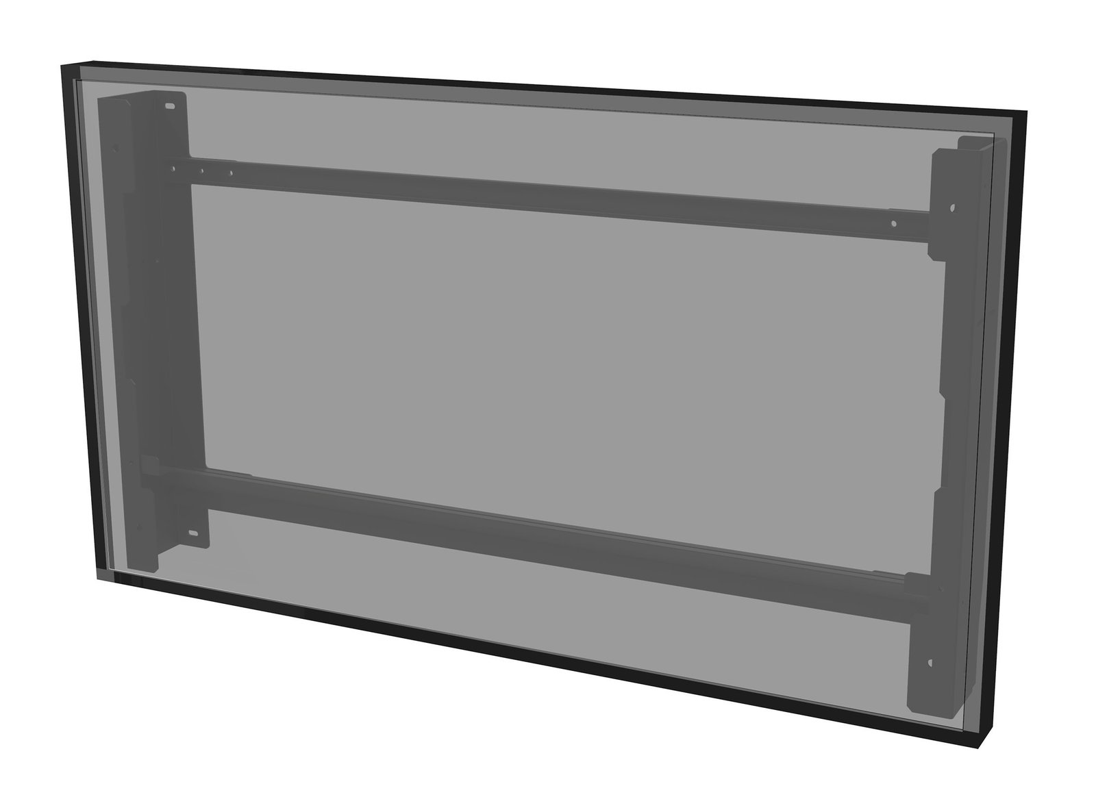 Peerless-AV Peerless EWL-55XE4F signage display mount 139.7 cm (55") Black EWL55XE4F