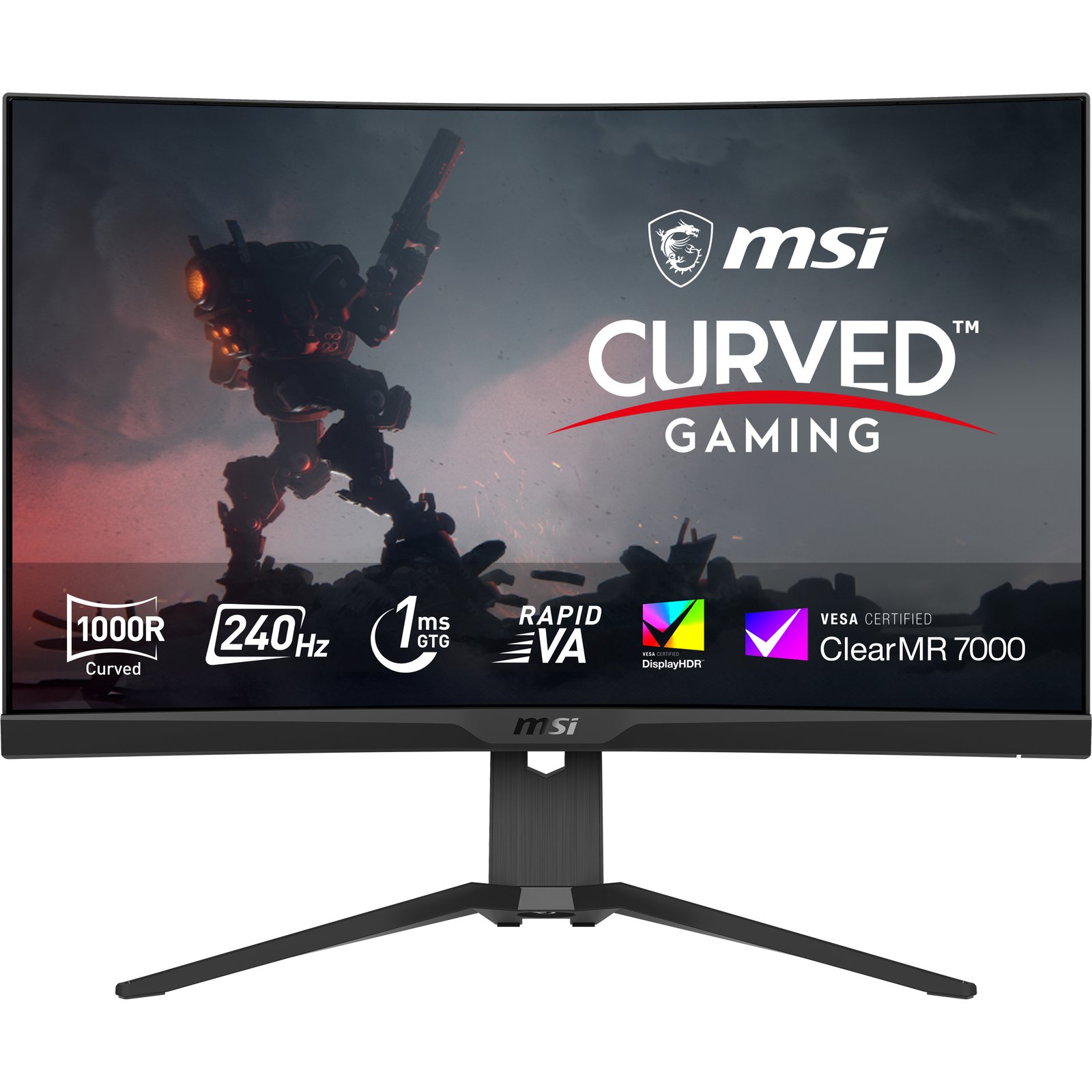 MSI Video MPG 275CQRXF computer monitor 68.6 cm (27") 2560 x 1440 pixels Wide Quad HD Black MPG275CQRXF
