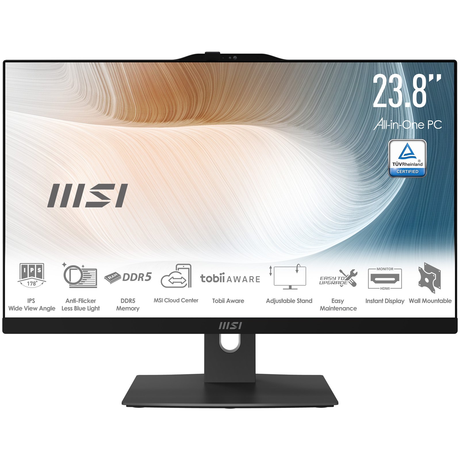 MSI Systems Modern AM242TP 1M-1099US Intel Core 3 100U 60.5 cm (23.8") 1920 x 1080 pixels MAM242TP1M1099