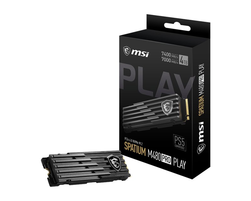 MSI SPATIUM M480 Play 2 TB M.2 PCI Express NVMe 3D NAND SM480N2TBP